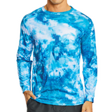 Men’s Long Sleeve Tie Dye Rashguard T-Shirt