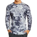 Men’s Long Sleeve Tie Dye Rashguard T-Shirt