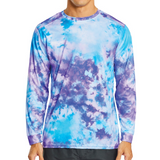 Men’s Long Sleeve Tie Dye Rashguard T-Shirt