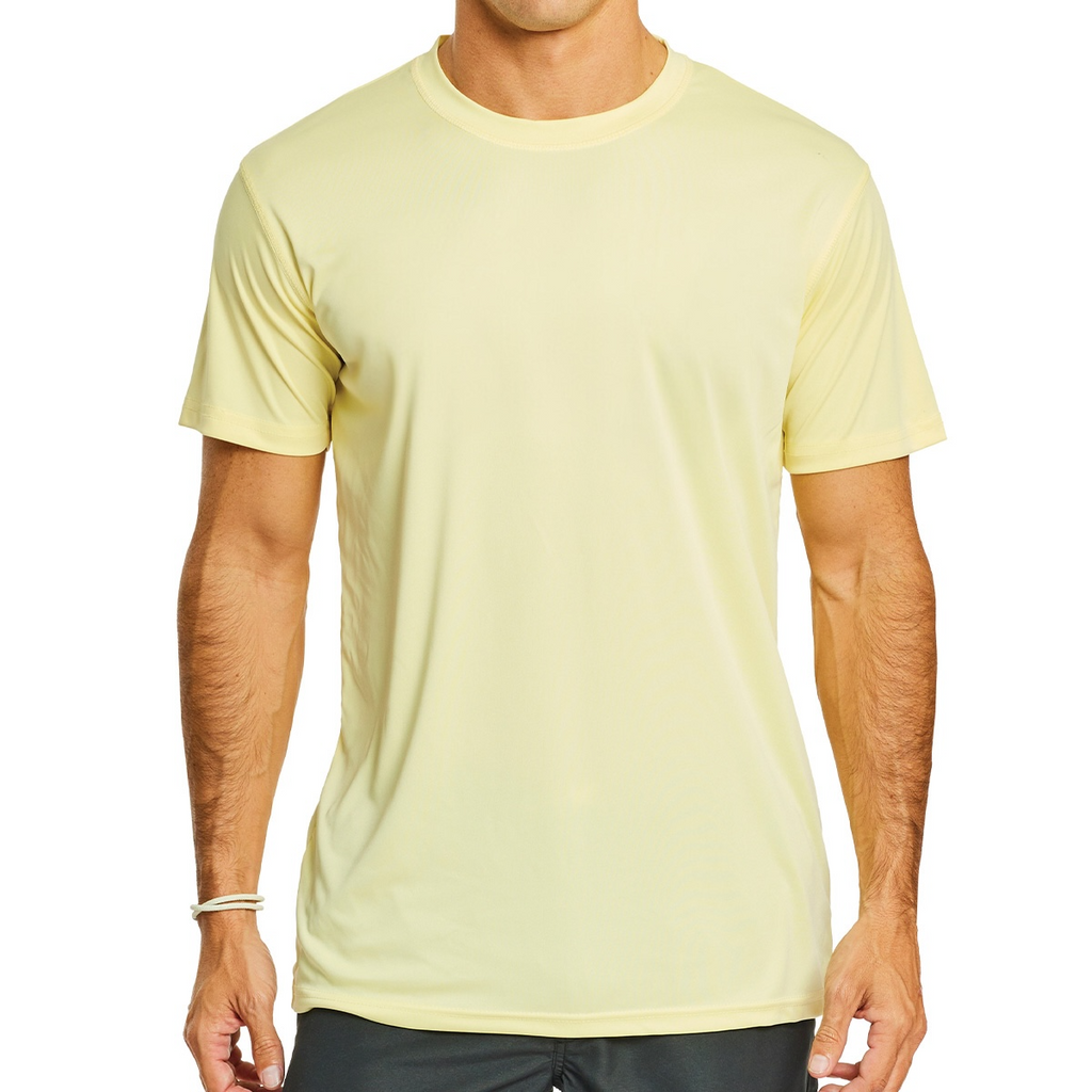 Wave Men’s Short Sleeve Rashguard – UPF 50+ Sun Protection