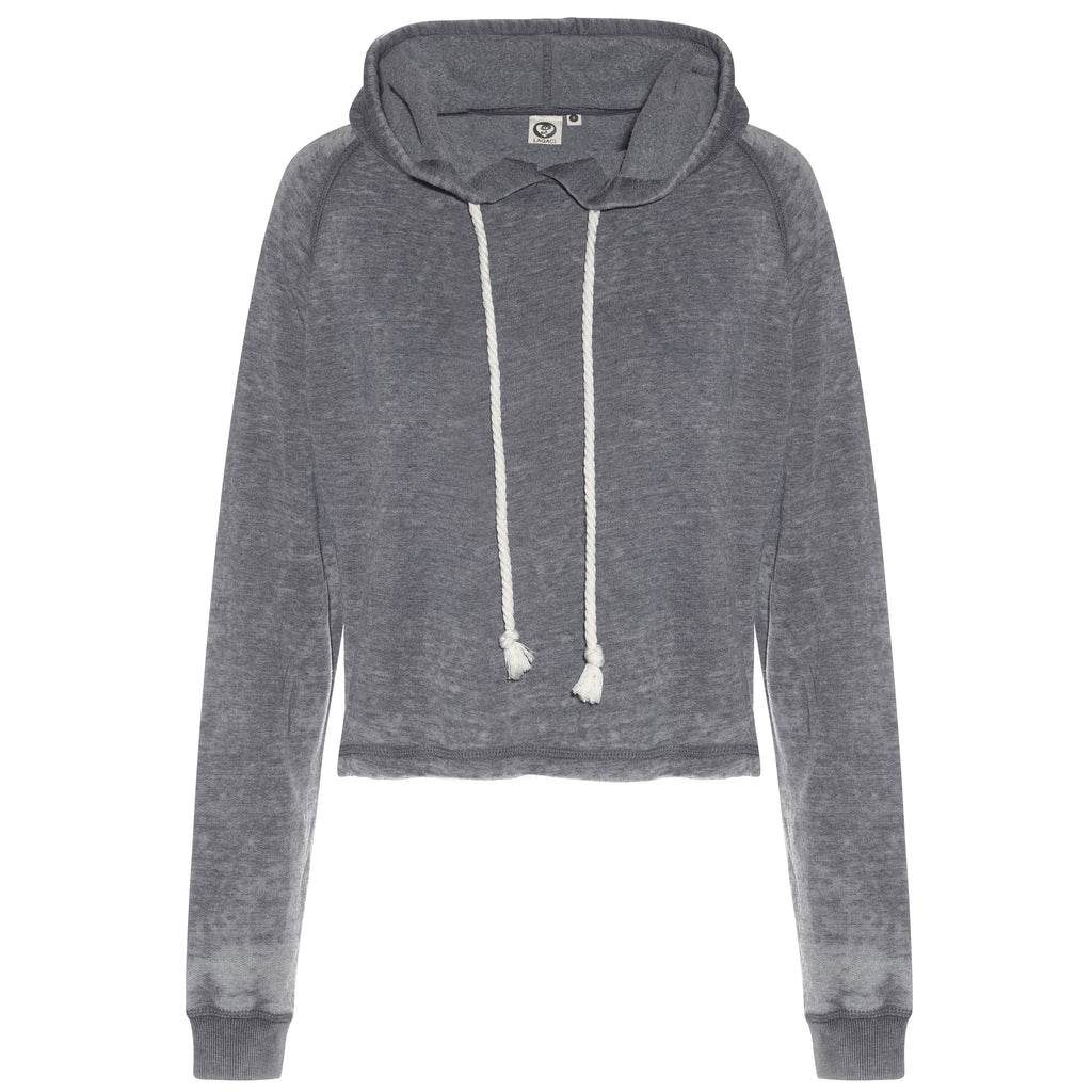 True Story Crop Hooded Pullover